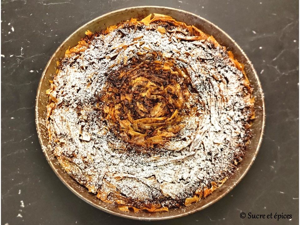 Crinkle cake chocolate with almonds like Baklava (vegan) – Video recipe