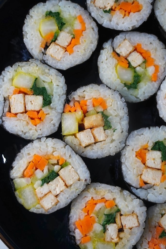 Recette de Kimbap aux légumes (Gimbap)