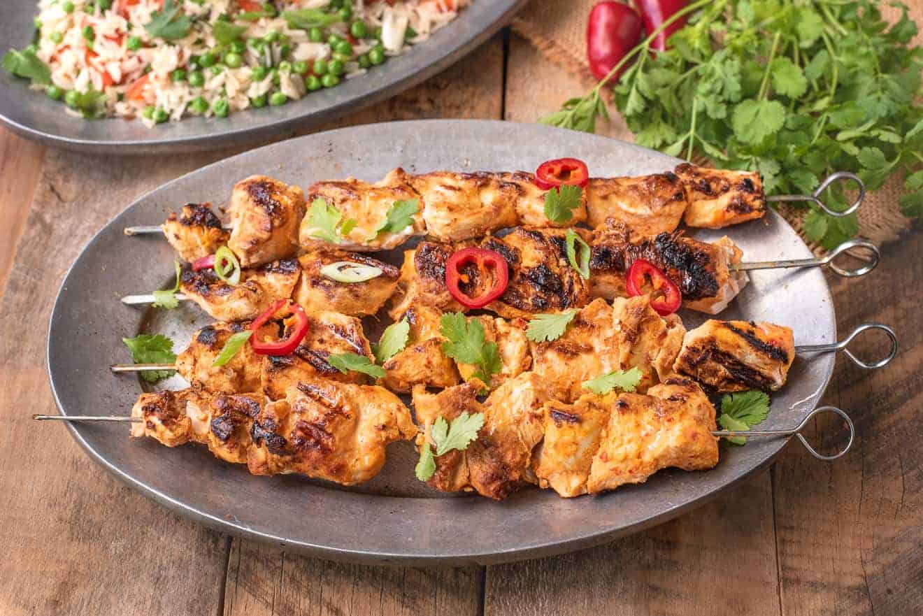 Grilled Thai Chicken Skewers Skewers