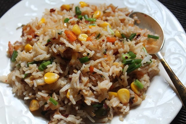 Sweet Corn Fried Rice Recipe