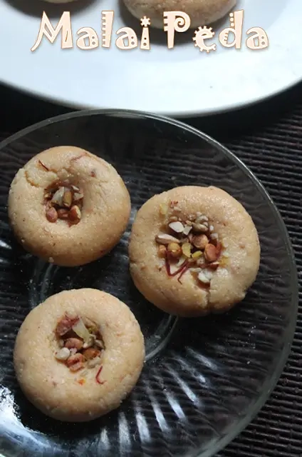 Malai Peda using Condensed Milk