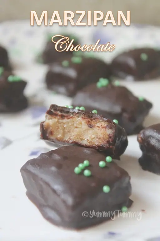 Marzipan Chocolate Recipe (Eggless Marzipan)